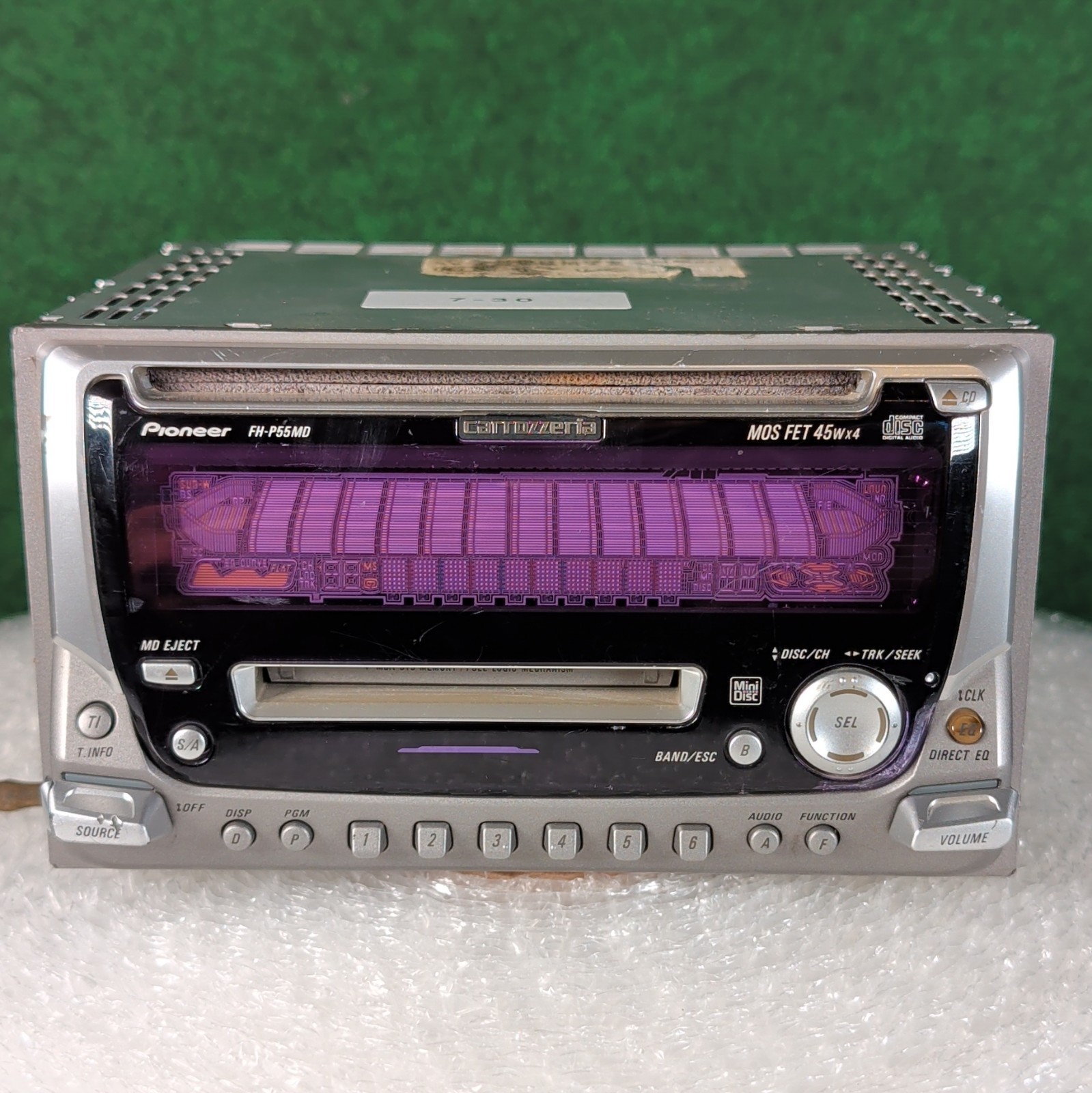 Pioneer Carrozzeria FH-P55MD 2DIN CD MD Player Tested see the pictures
