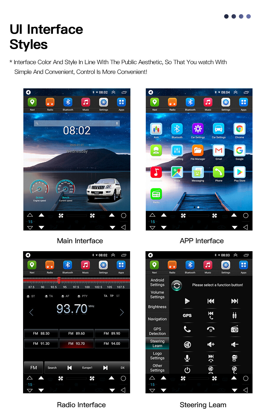 12.1″ Tesla Style Android10 Car Stereo Radio Gps Carplay For Ford F150 2013-2015