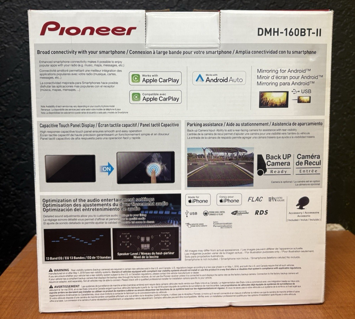 PIONEER DMH-160BT-II RDS Digital Media AV Receiver 9″ Black (BRAND NEW)