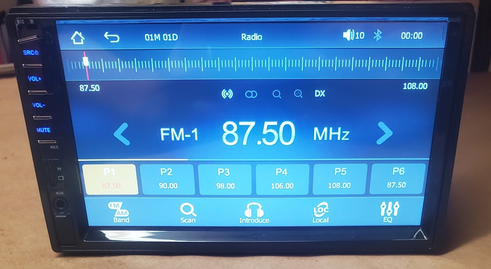 Leadfan Car Stereo 7 Inch HD Touchscreen BT/AM/FM/USB/TF/MP5/Back-up Cam