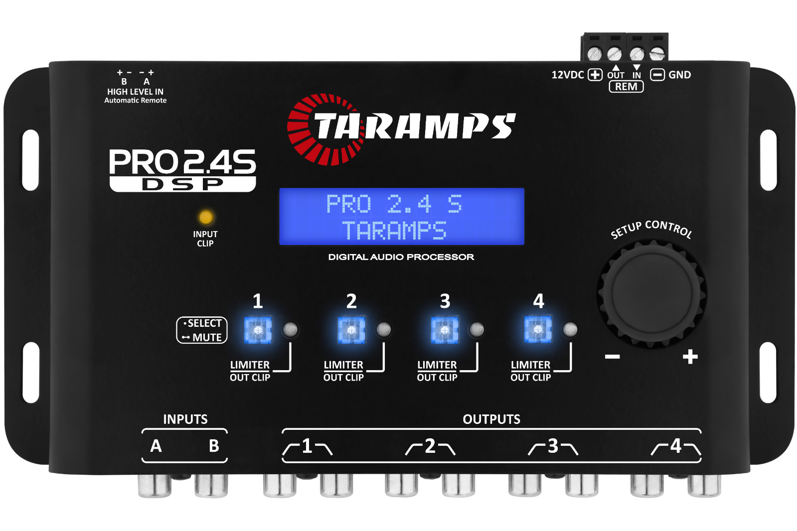 Taramps Pro 2.4S DSP Crossover Full Digital Signal Processor – BLACK OR WHITE