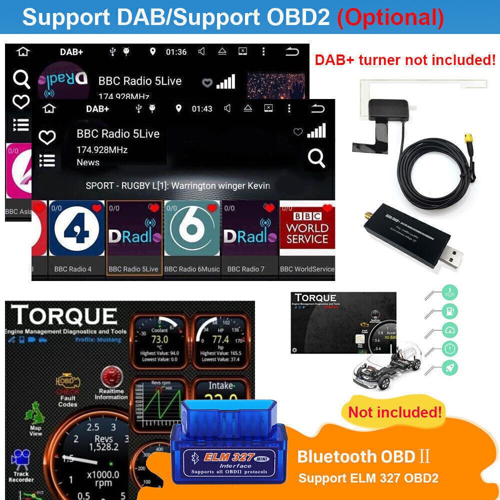 10.3″ Car Stereo Radio Wireless CarPlay GPS Navi WIFI For Jeep Liberty 2008-2012