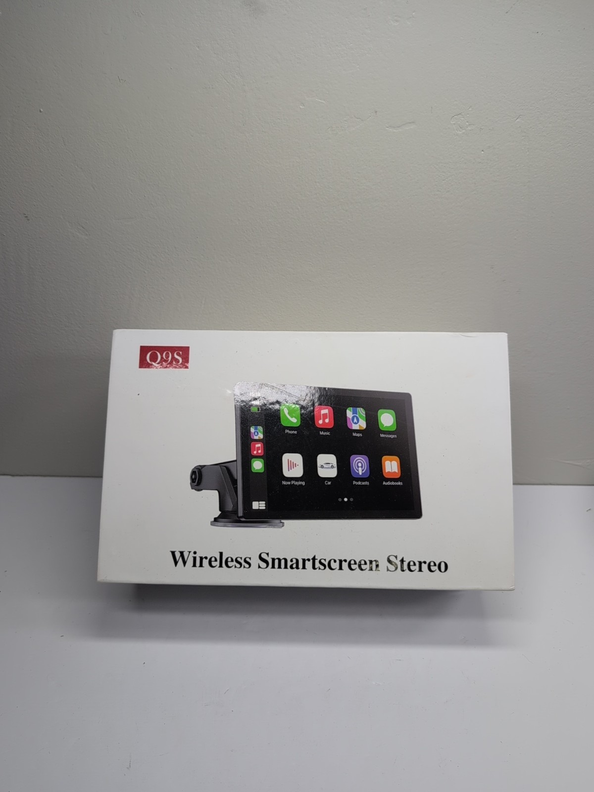 Wireless Apple Carplay Screen for Car 4K Dash Cam, 9″ Portable Apple Carplay & A