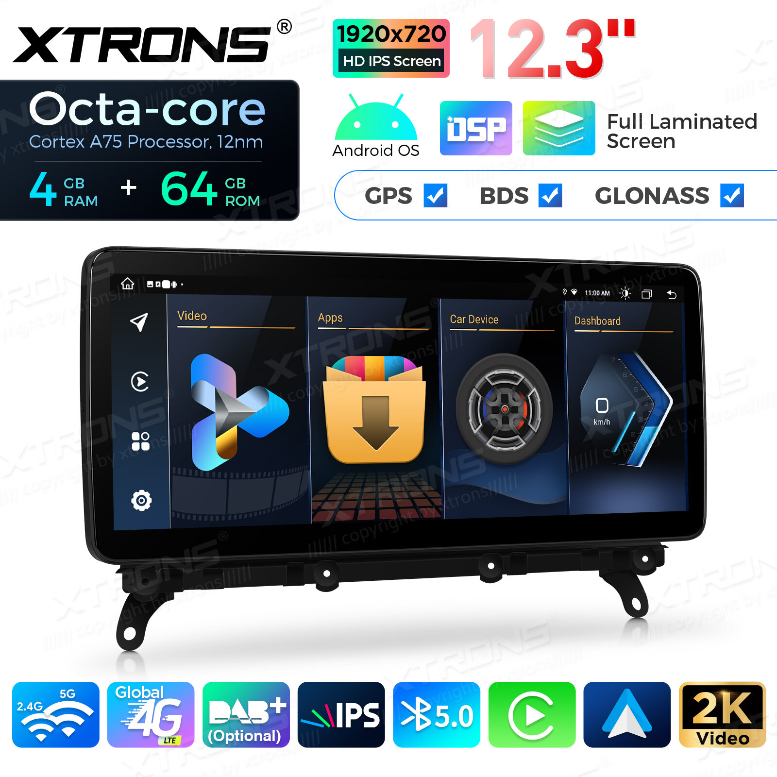 12.3″ Android 13 8-Core Car Play Stereo GPS Navigation 4G LTE For BMW X3 F25 CIC