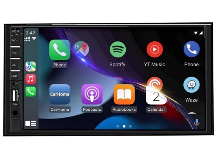 Double Din Car Stereo with Dash Cam | 7INCH Touchscreen Car Radio Receivers…