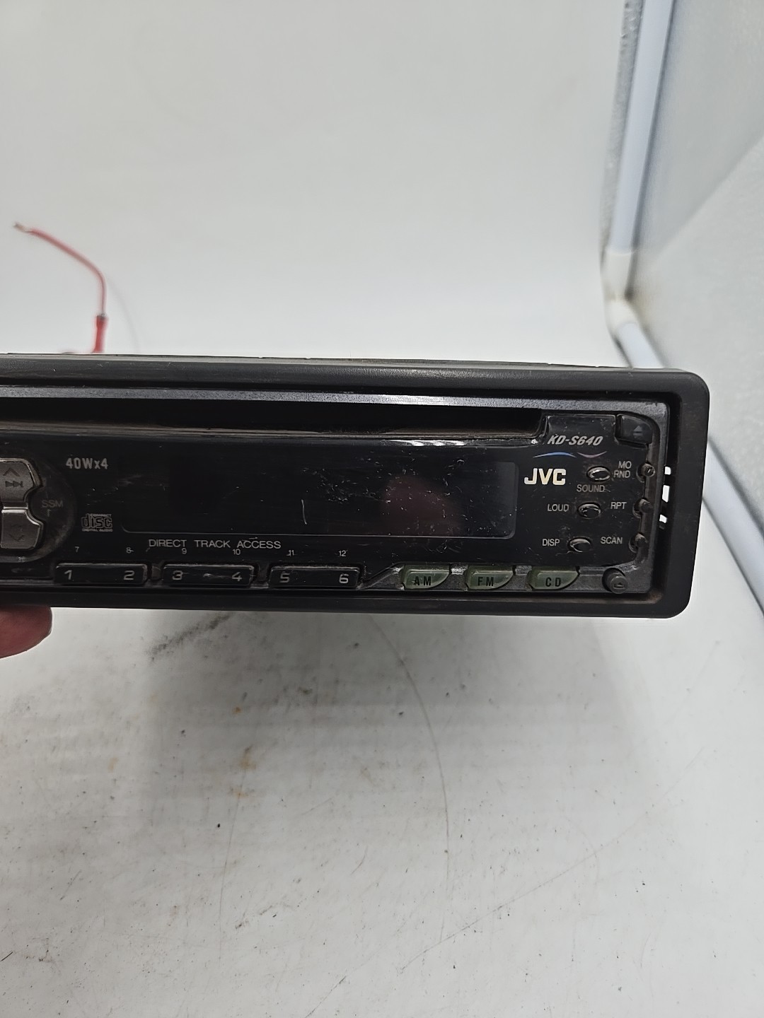 JVC KD-S640 In-Dash Car Stereo CD Player Receiver AM/FM For Parts And Repair