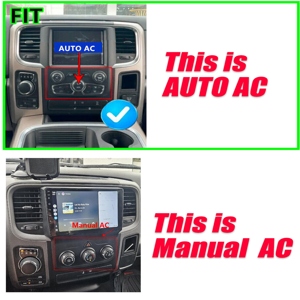 Wi-fi Radio Stereo for Dodge Ram 1500 2500 3500 2013-2018 Carplay Android GPS FM