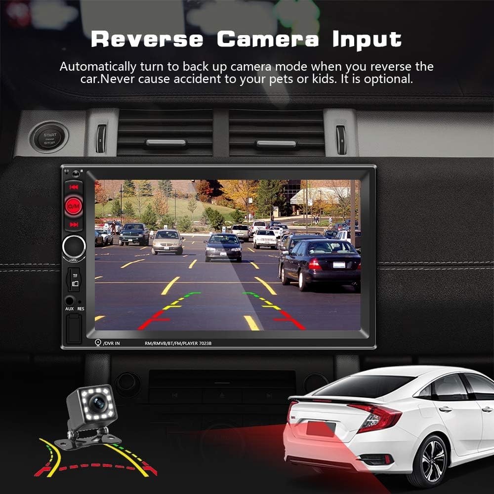 High-Performance 7 Inch Bluetooth Car Radio with Steering Wheel Control