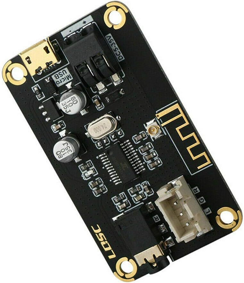 1Pcs 12V/24V Car Bluetooth 4.2 Audio Receiver Board Sound Stereo Module Wire