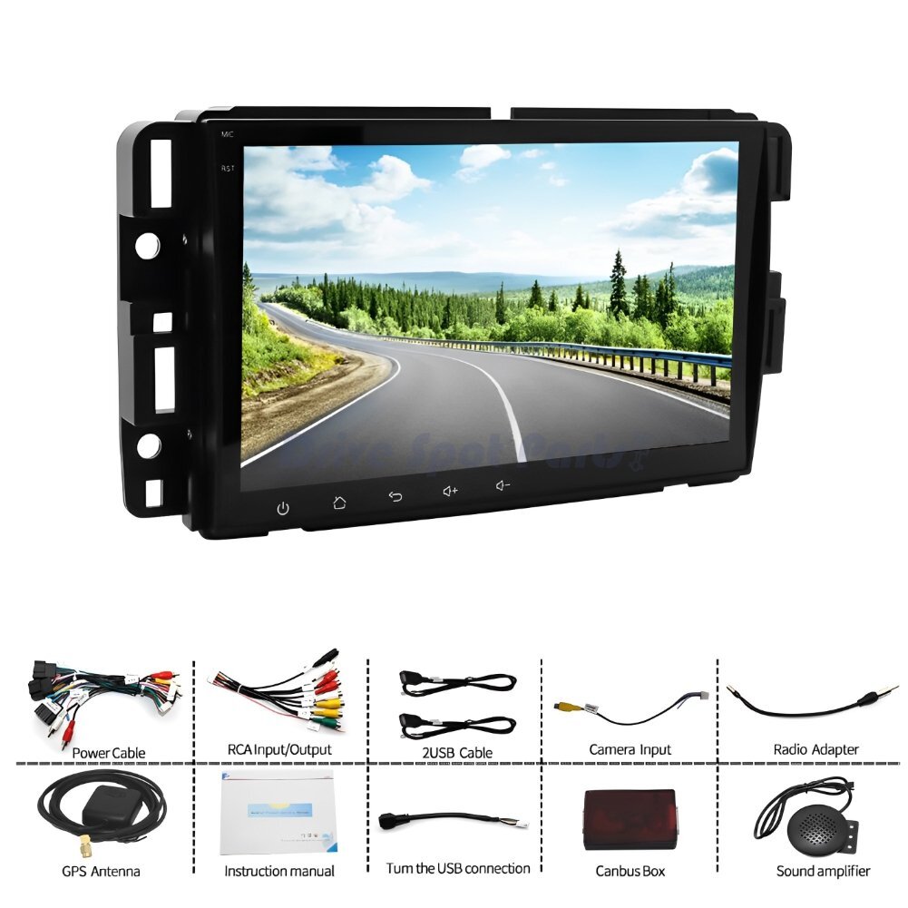 8″ Car Stereo Radio GPS Navi WIFI 2+32G For GMC Yukon Chevy Silverado Android 13