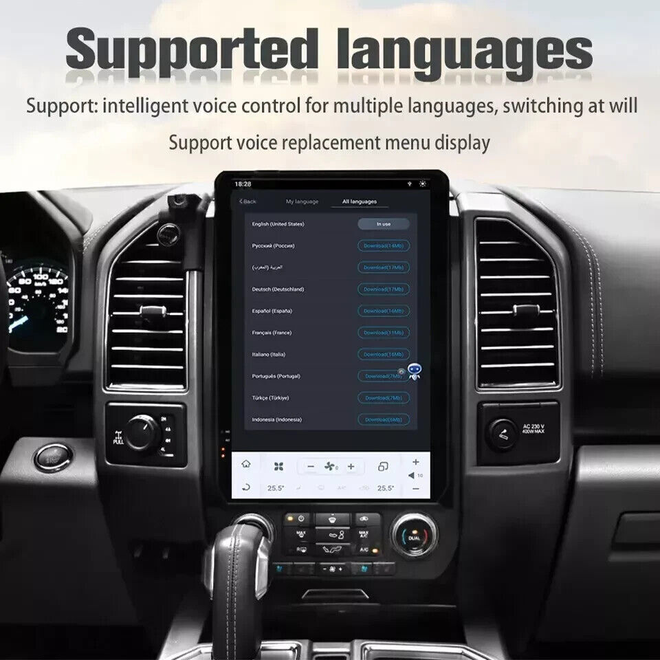 14.4″HD Car Radio GPS Navigation Android Carplay 8+128GB For Ford F150 2015-2021