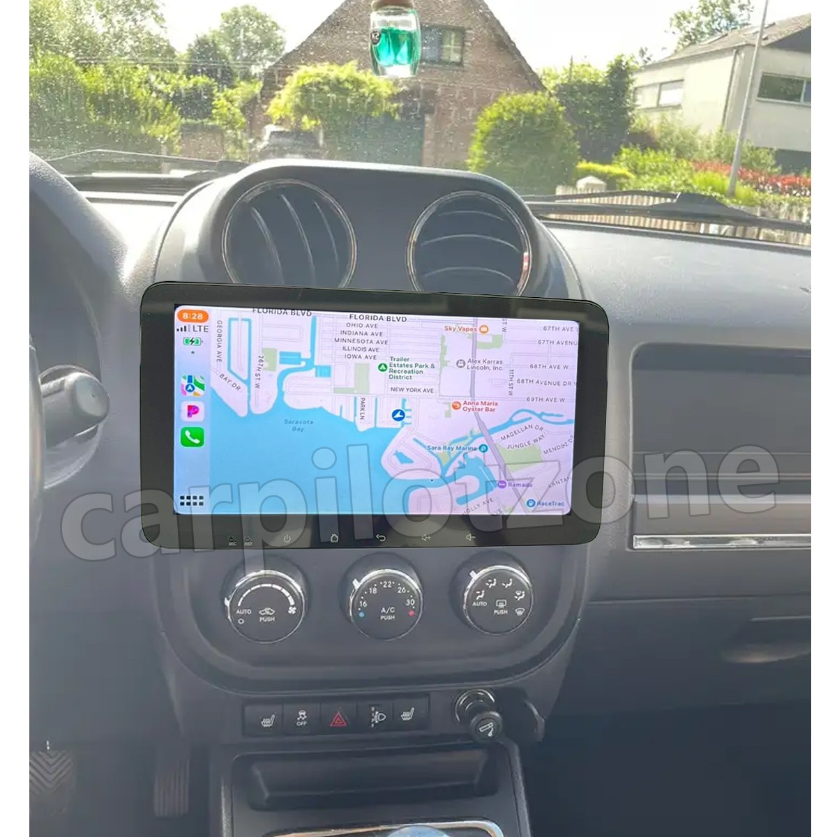 Wifi CarPlay Android 15.0 Radio GPS Stereo DSP 2+64G For Jeep Patriot 2009-2016
