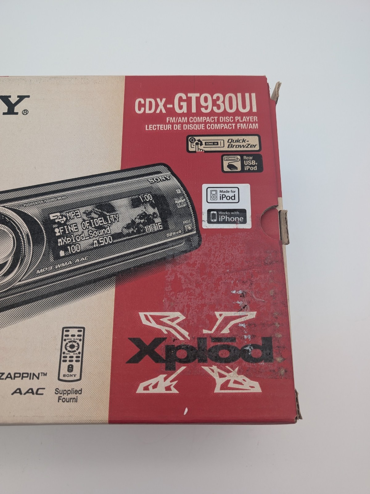 NOS Sony CDX-GT930UI Old School Car Stereo Receiver AM/FM CD Player NEW