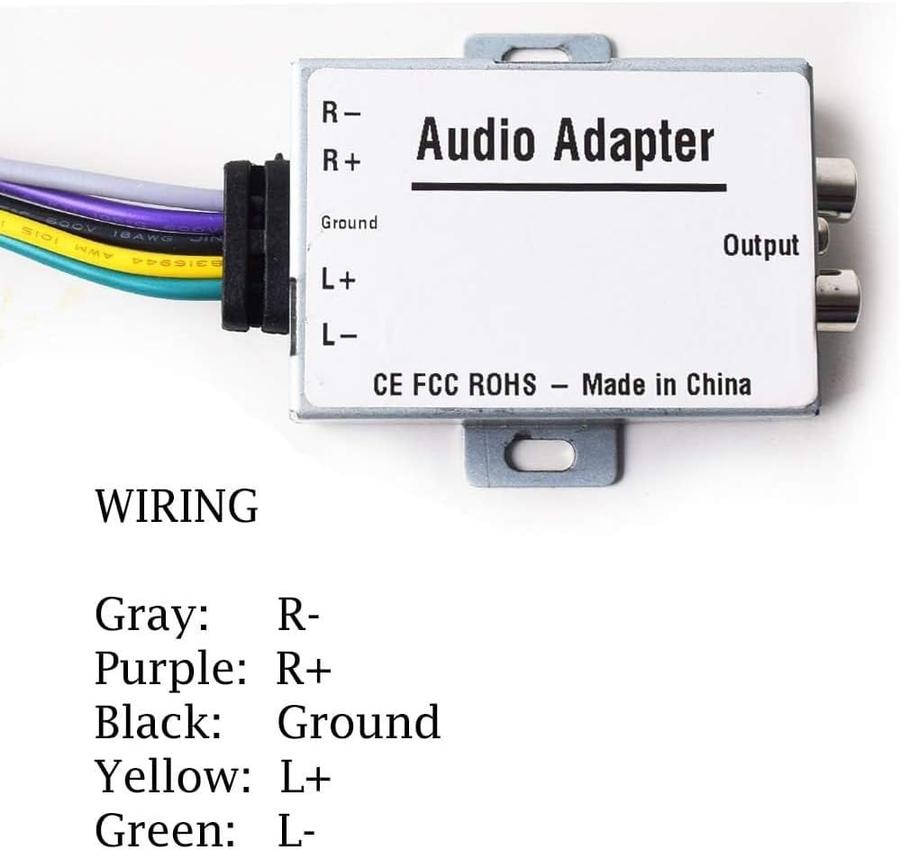 Durable 12V Car Hi-Low Signal Converter – Perfect for Amplifiers and Subwoofers