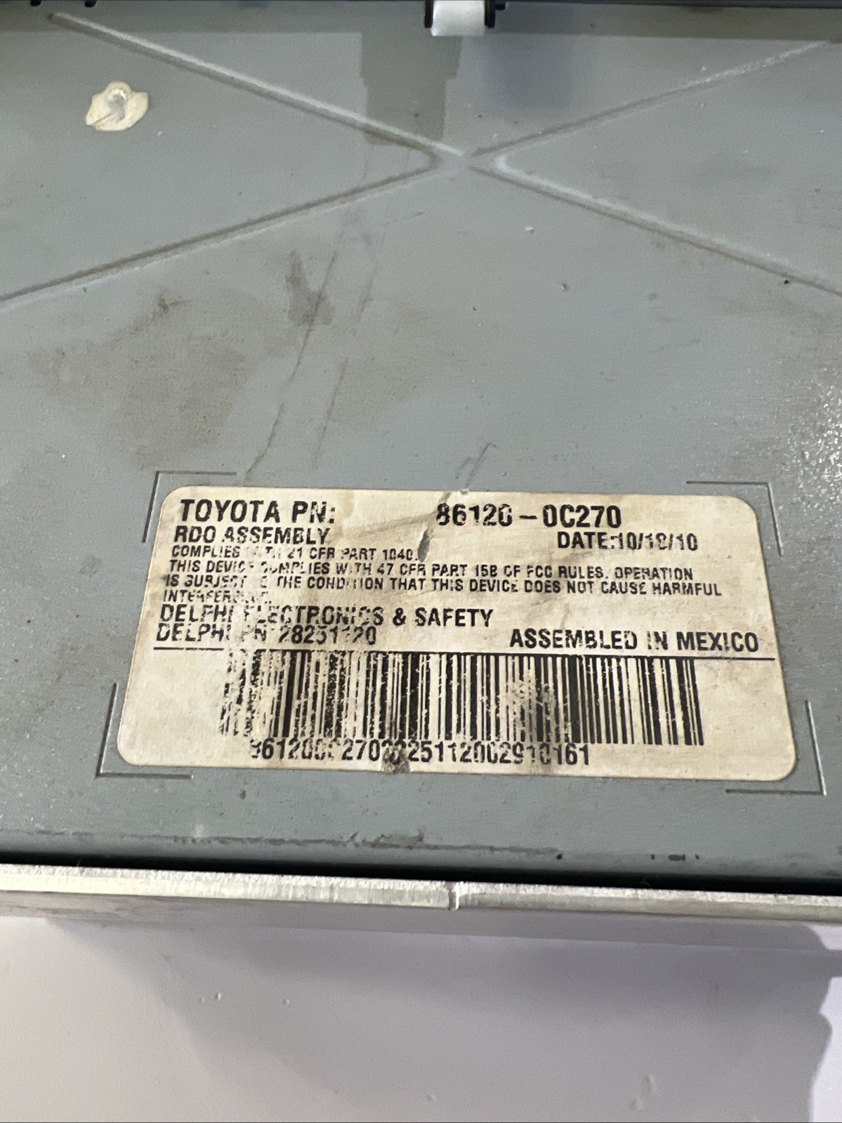 2007-2013 Toyota Tundra OEM AM/FM Radio Tuner CD 86120-0C270 AD1812 Tested