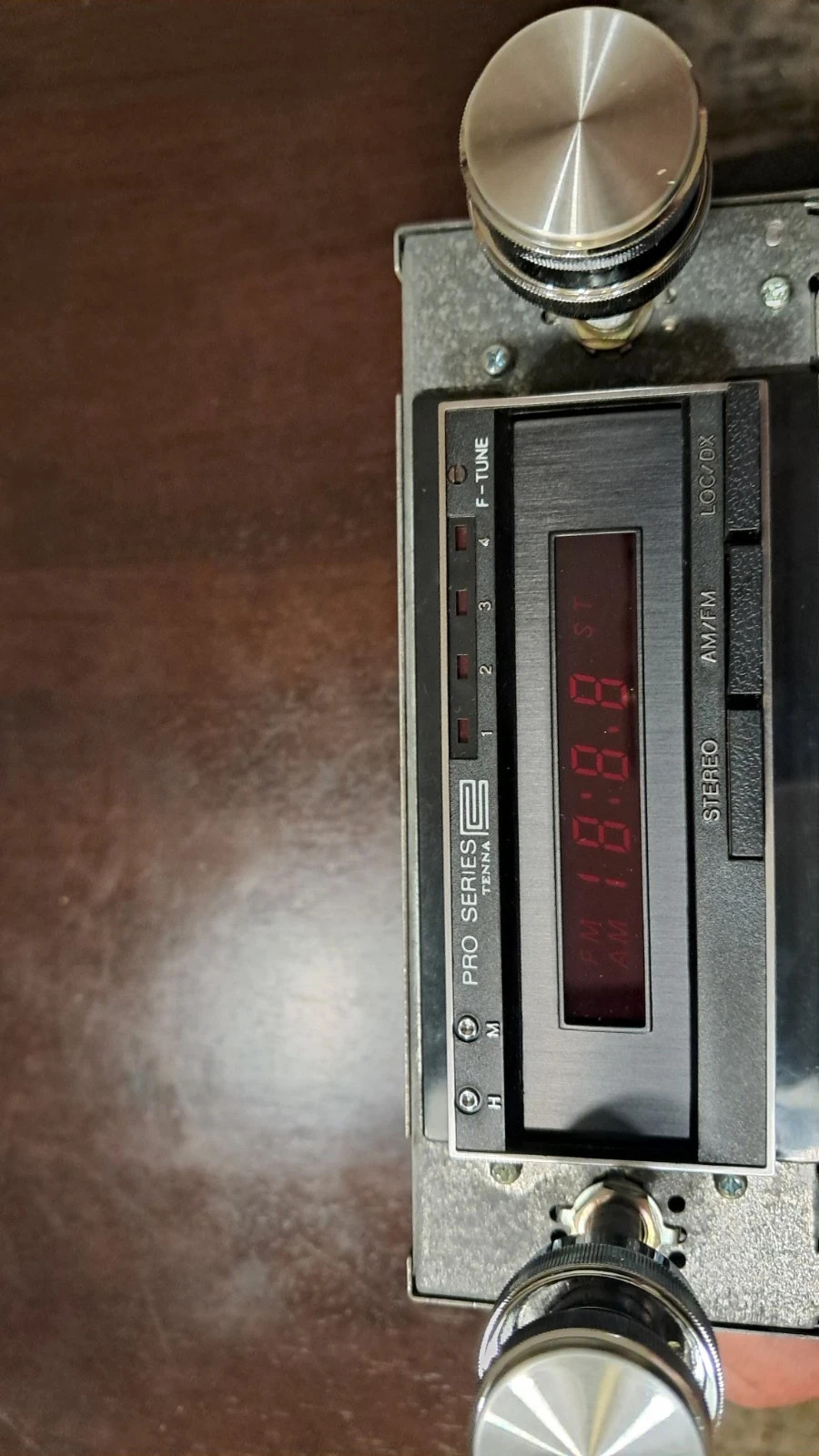Vintage Tenna Pro Series T3009 DMX Car Stereo In Dash 8 Track AMFM Digital Clock