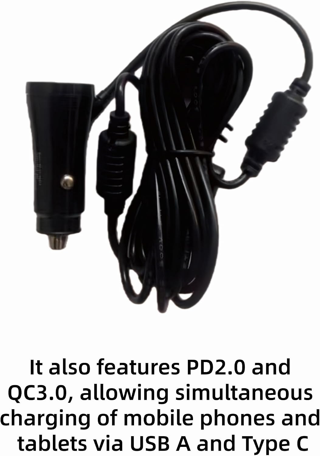 12V Power Cord Adapter Compatible with Apple Carplay Android Auto Screen, Cord C