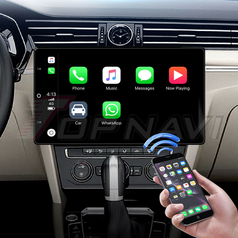 4+64G Double Din Car Stereo Radio Player Android GPS Touch Screen Navigation BT