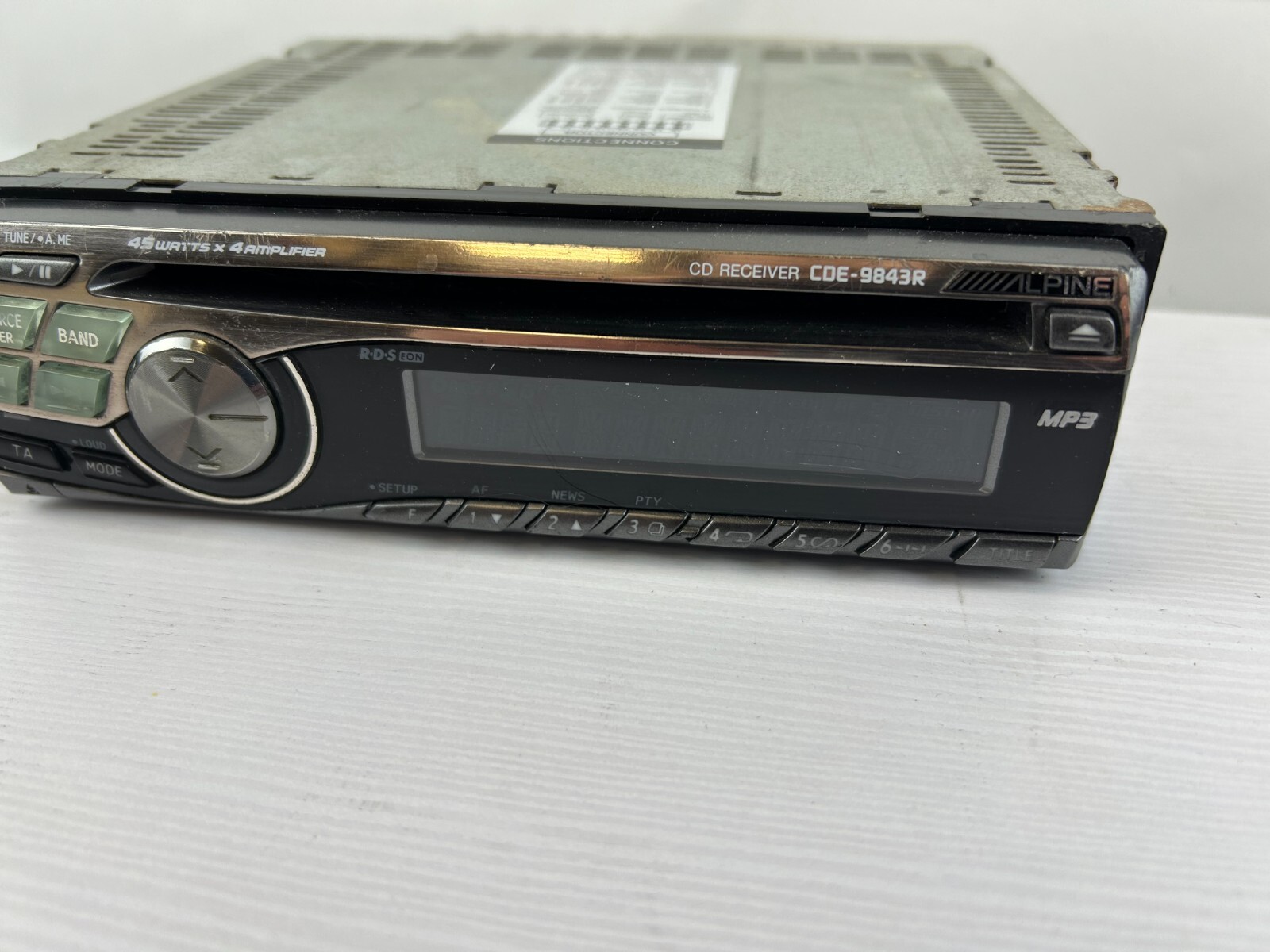Alpine CDE-9843r Original Car Radio Tested 45Watts x 4 Amplifier