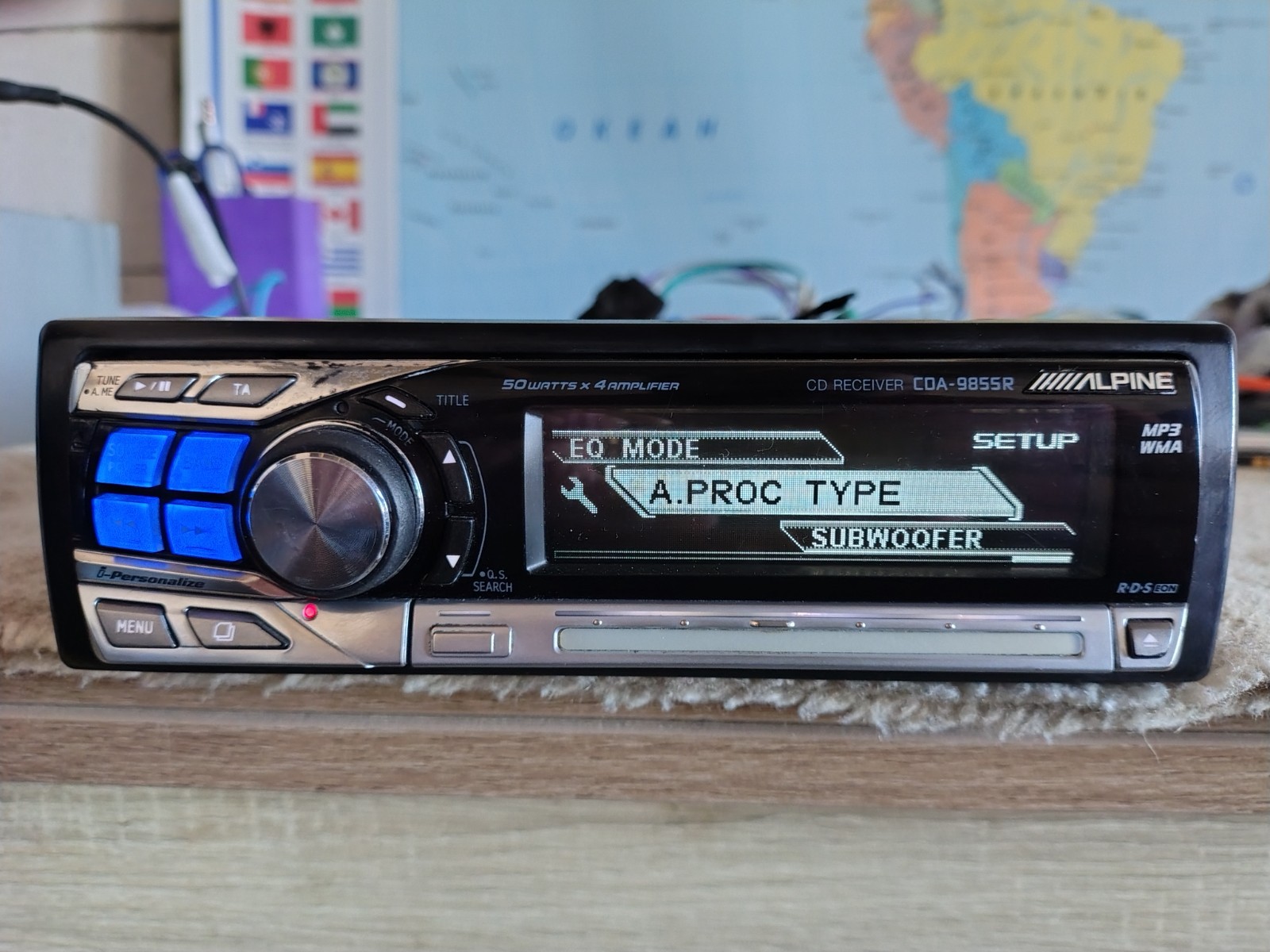 Alpine CDA-9855R Car Stereo CD Receiver Fully Working Great Shape