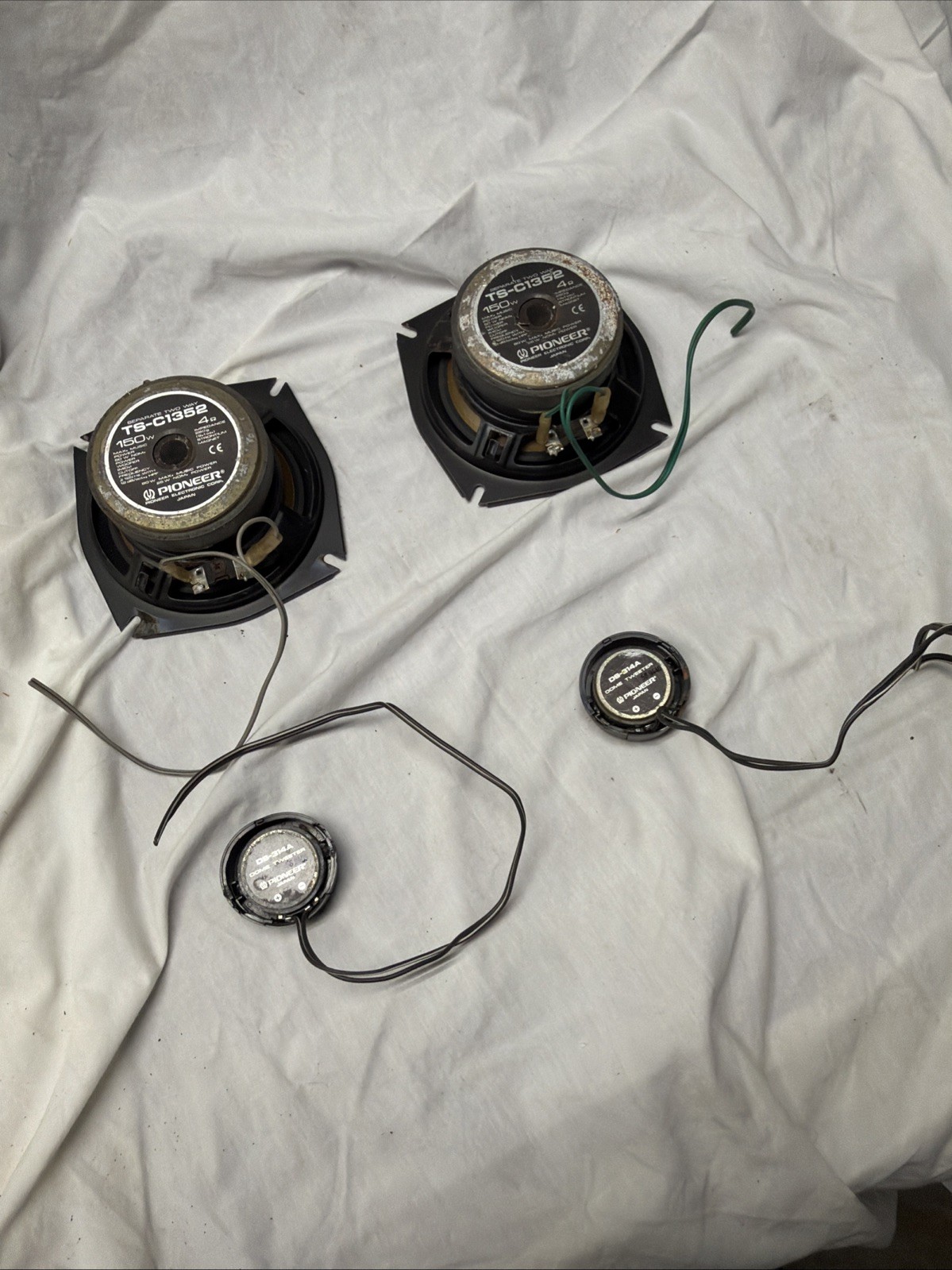 PIONEER TS-C1352 150W Speakers & DS-314A Tweeters