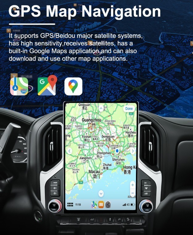 For Chevrolet Silverado GMC Sierra 2019-2022 Vertical Screen 2K 15.6″ GPS radio