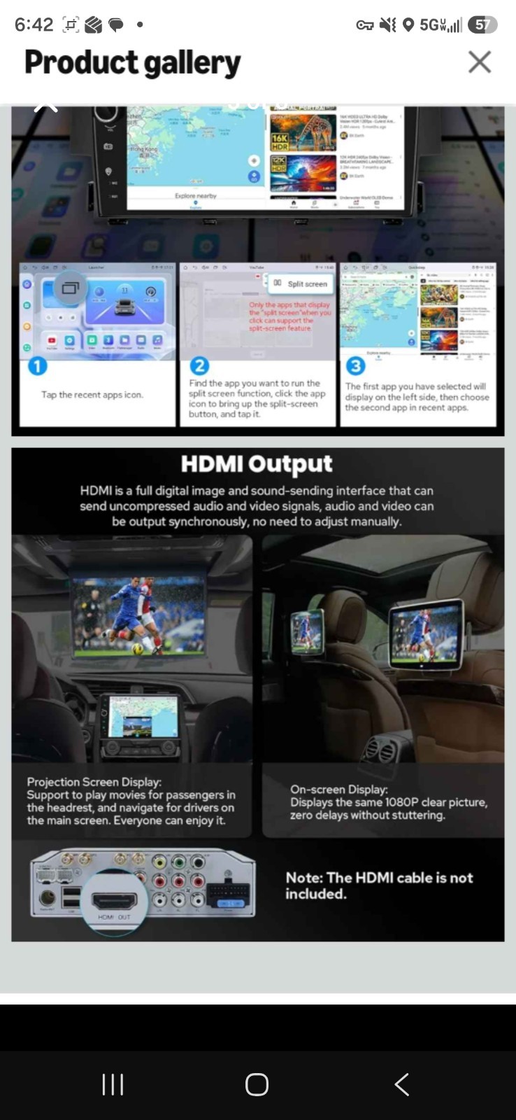For 2016-2021 Honda Civic Head Unit 9 inch apple car play Octa Core Car Stereo