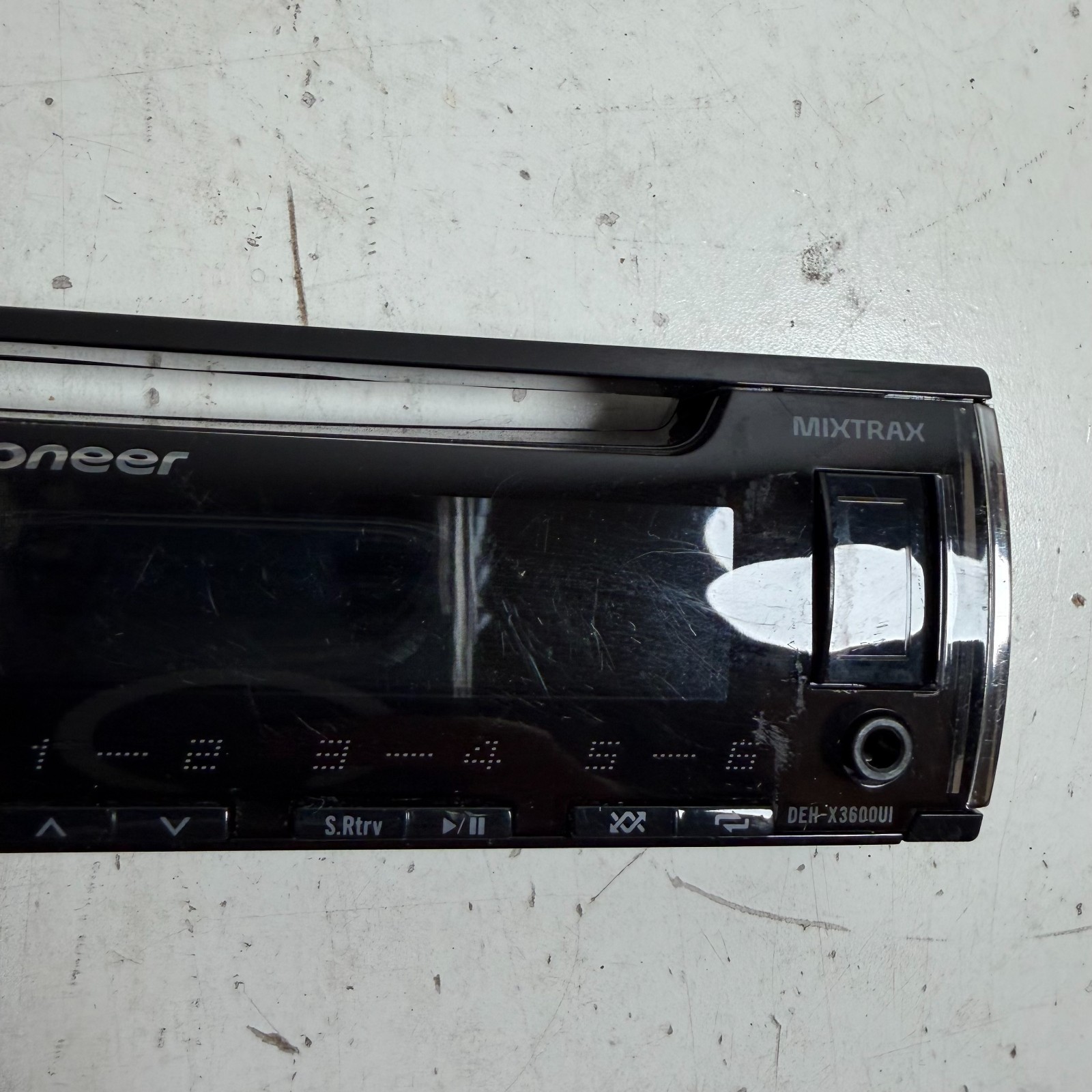 Pioneer Mixtrax DEH-X3600UI Black Car Stereo Front Panel Detachable Faceplate