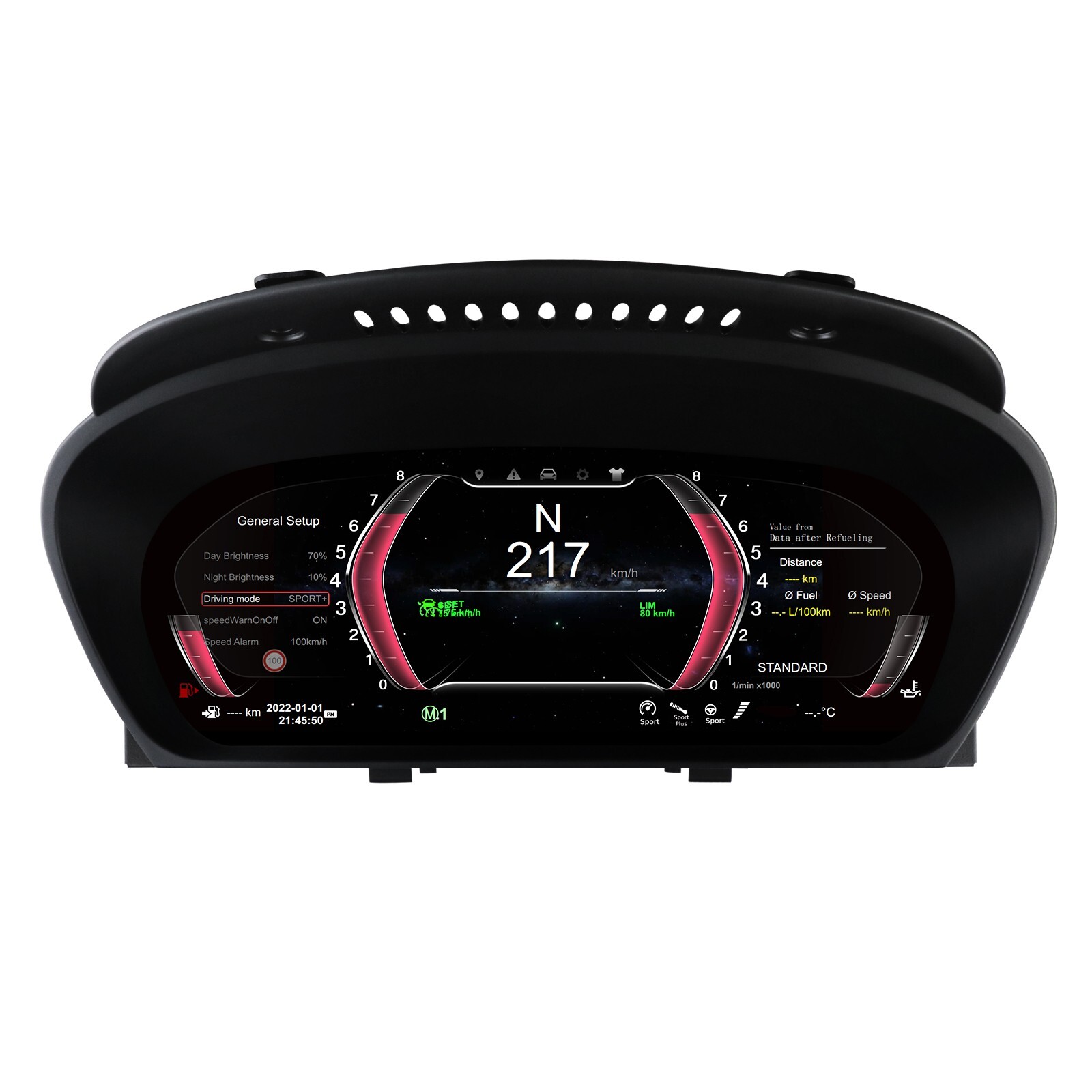 12.3″ LCD Digital Cluster Multifunctional Speedometer For BMW X5 E70 2007-2013