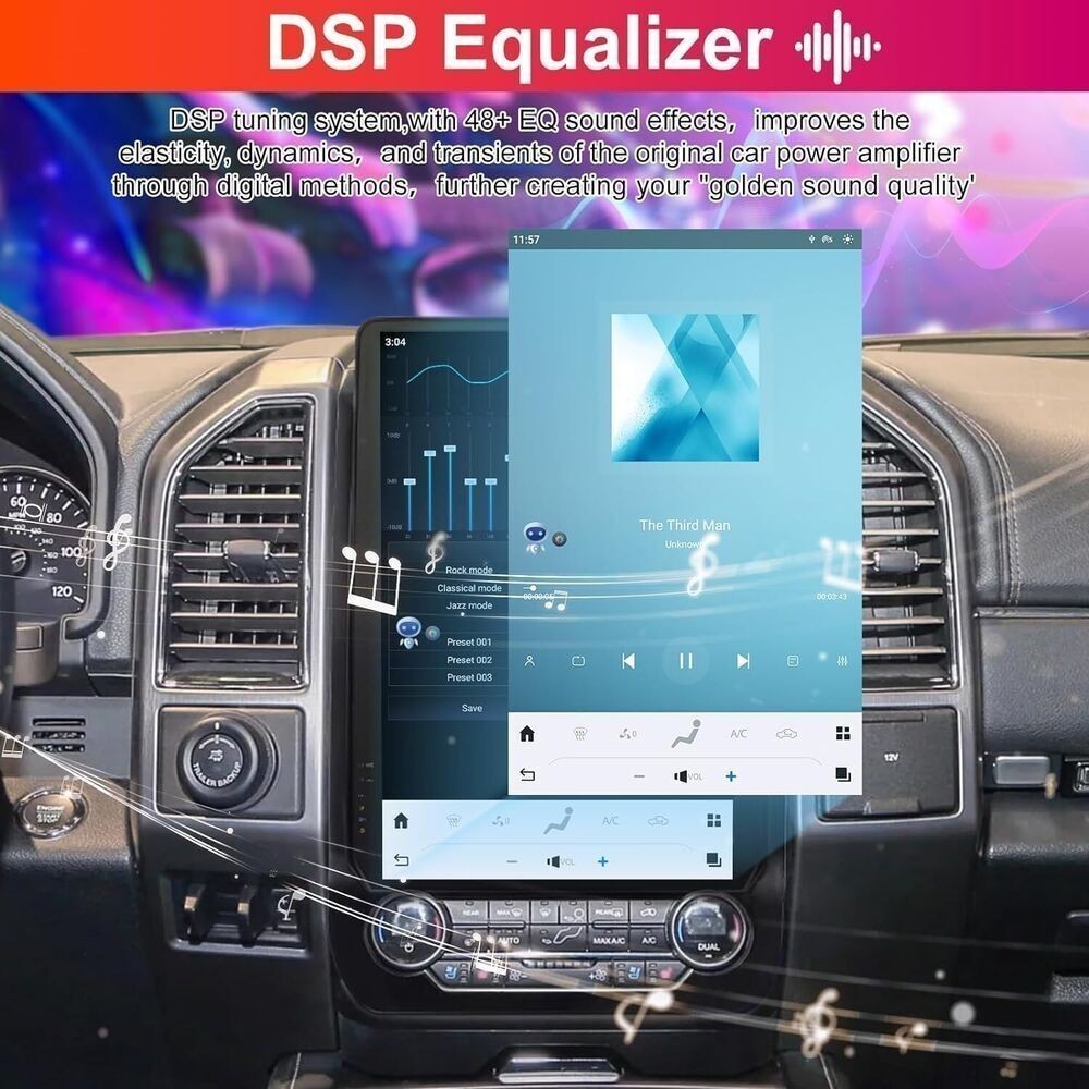 14.4″ Car Stereo Radio WiFi Steering Wheel Control For Ford Expedition 2018-2023