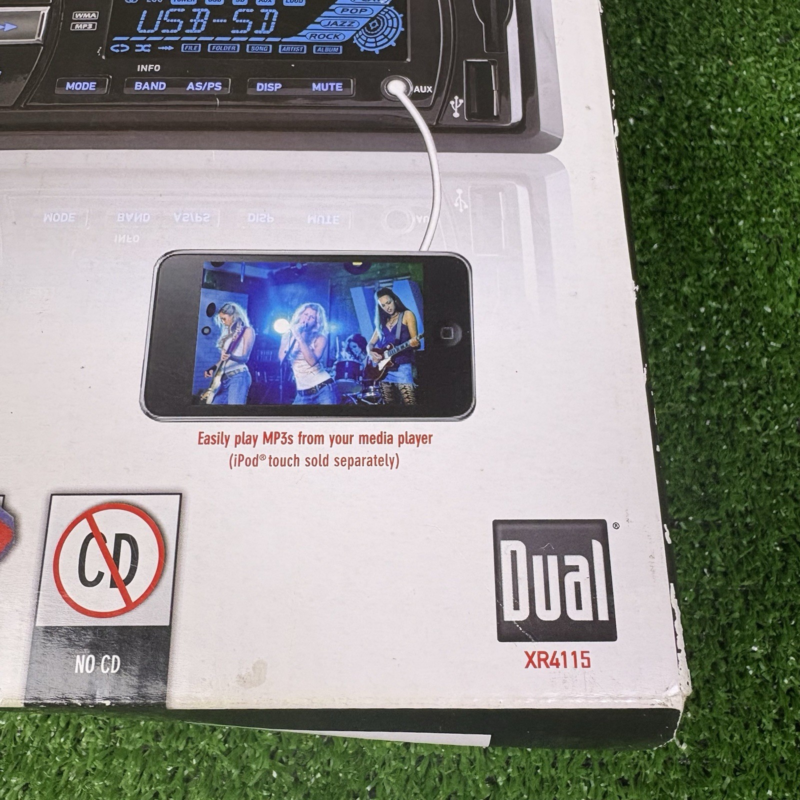 Car Radio Head Unit MP3+WMA DUAL XR4115 200 WATTS Remote, AUX, USB, SD – No CD