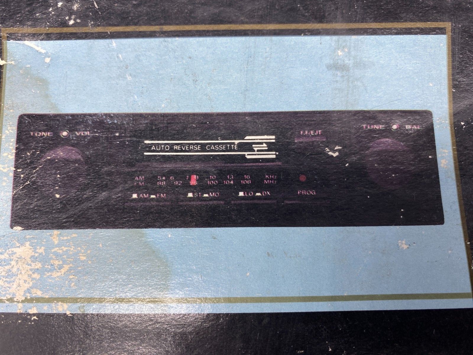 Vintage KTO Audition II Series AM/FM MPX Radio w/Tape Player Car Stereo: New/NOS