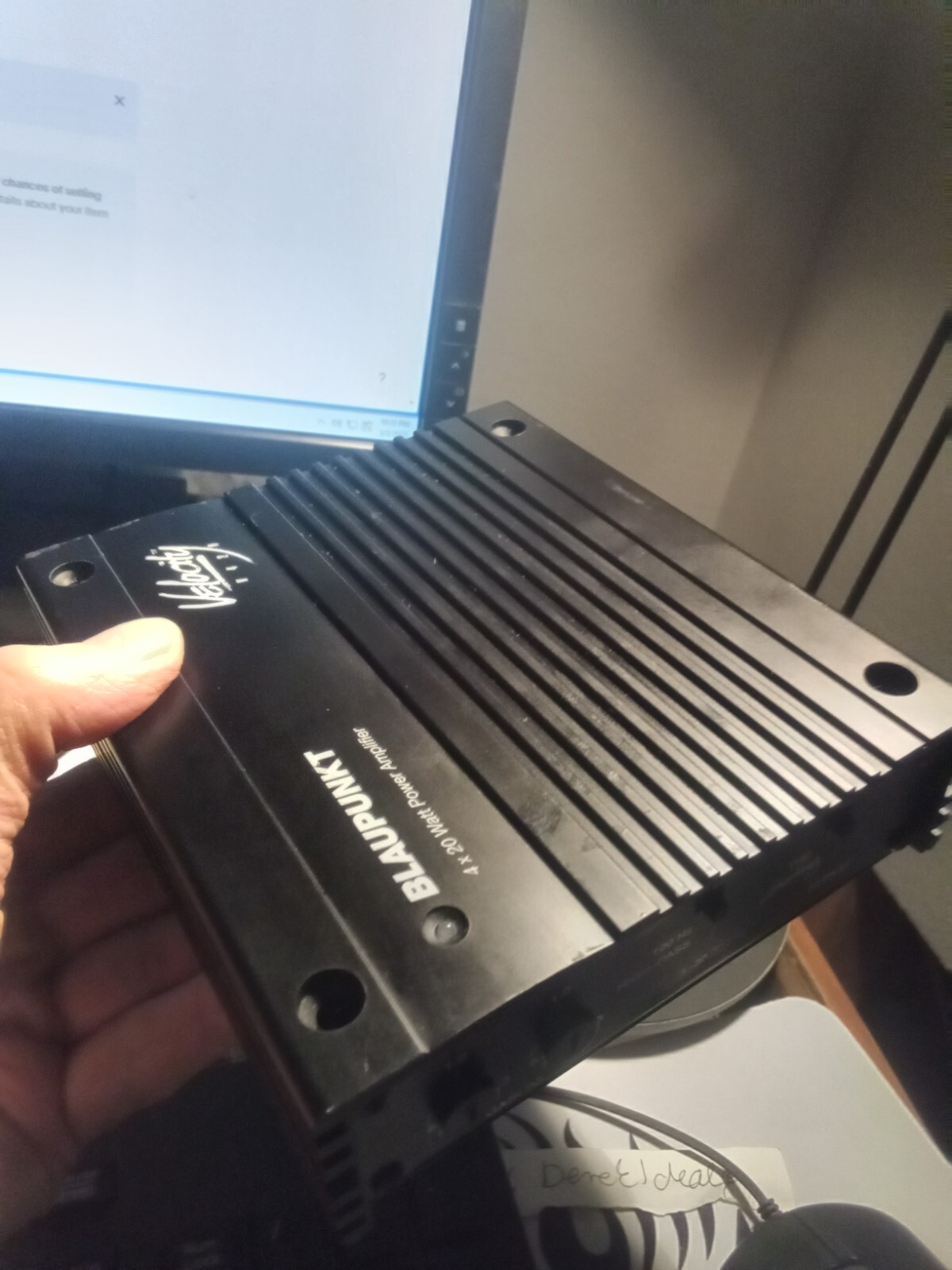 Blaupunkt Velocity V420 Amplifier. 420 Watt Brand New In Factory Box