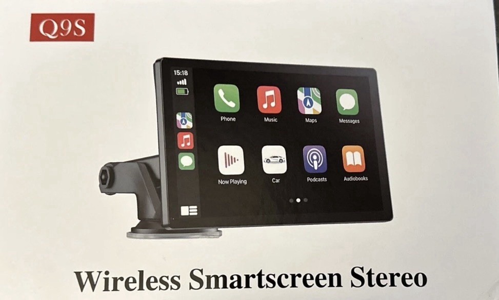Q9S Digital Media Receiver Touchscreen Bluetooth Android Auto CarPlay USB Input