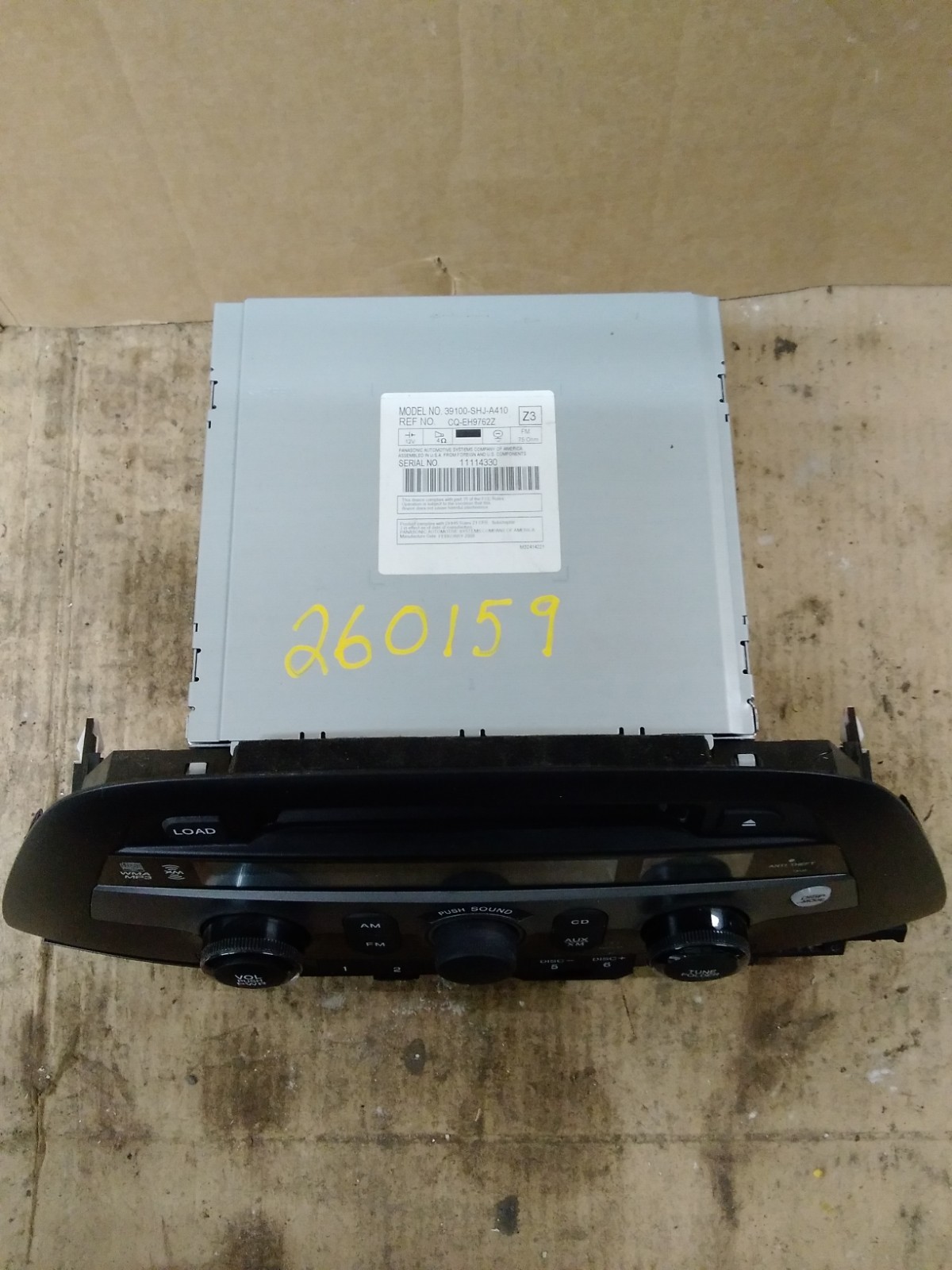 2008 Honda Odyssey AM FM XM MP3 6 CD Radio Receiver 39100-SHJ-A410 2005-2010