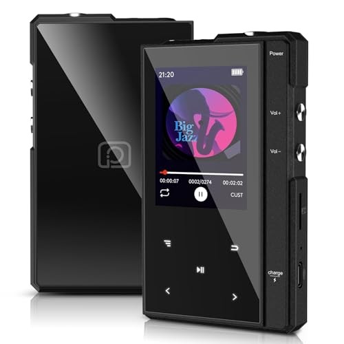 32GB MP3 Player with 90 Hours Long Battery Life—Bluetooth 5.0—Z6 Black 32GB