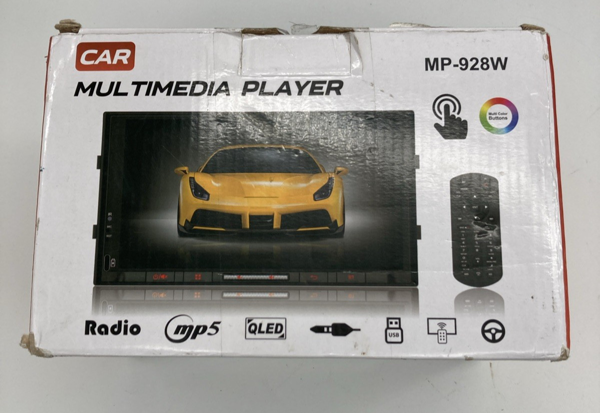 MP-928V 2 DIN 7″ Touchscreen Car MP5 Player Bluetooth USB Front Rear Camera MR