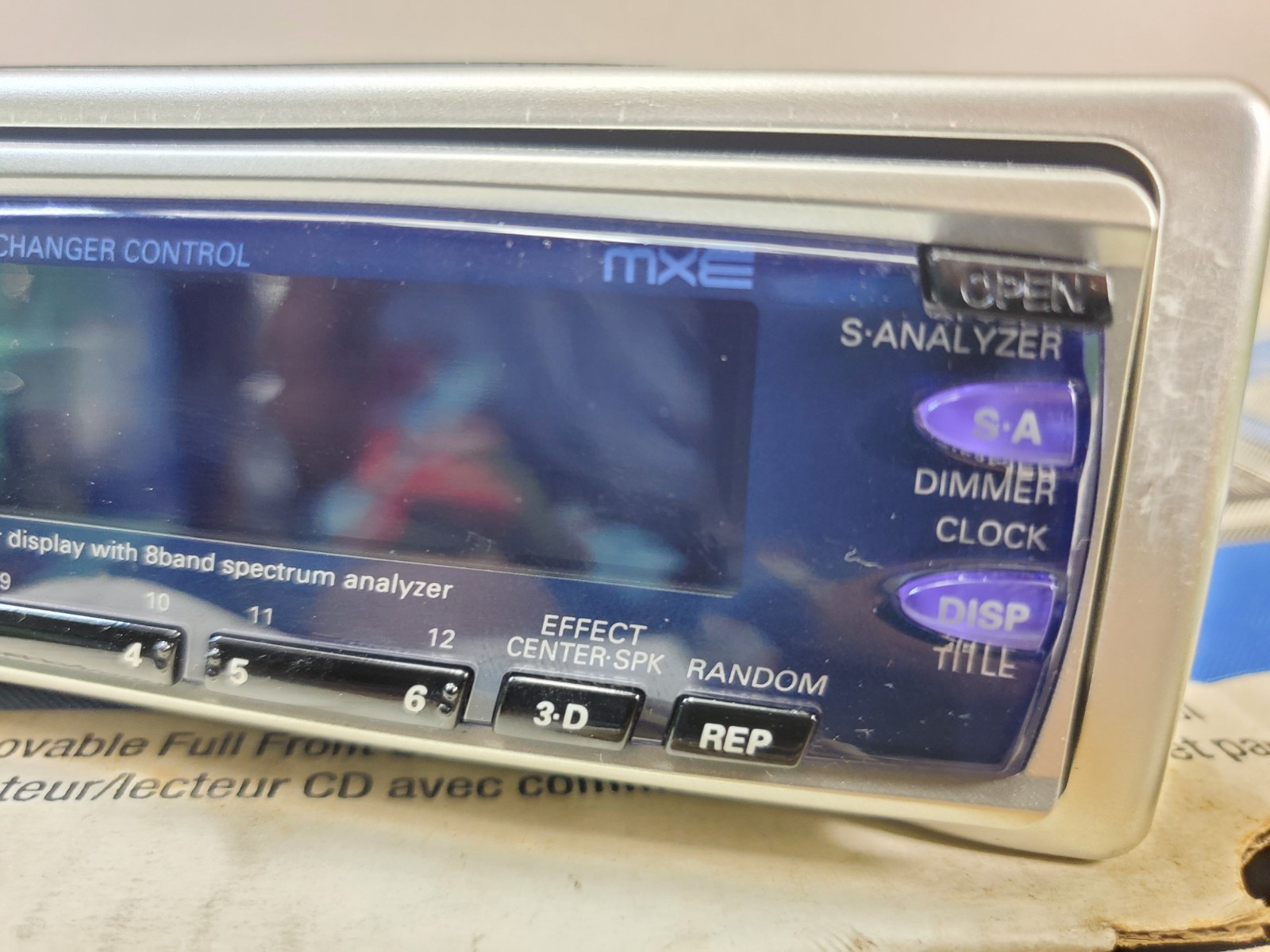 Panasonic CQ DFX-99EUC 5volts car cd player eq spectrum analyzer radio