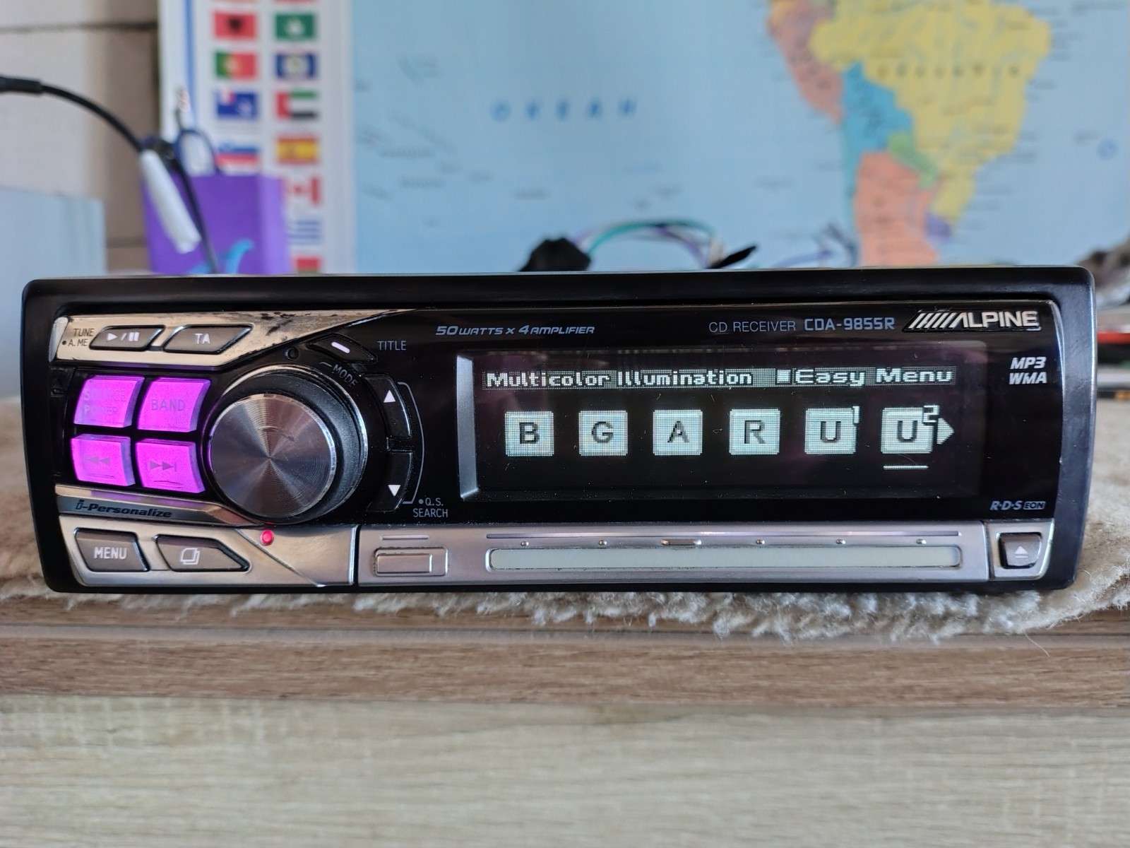 Alpine CDA-9855R Car Stereo CD Receiver Fully Working Great Shape