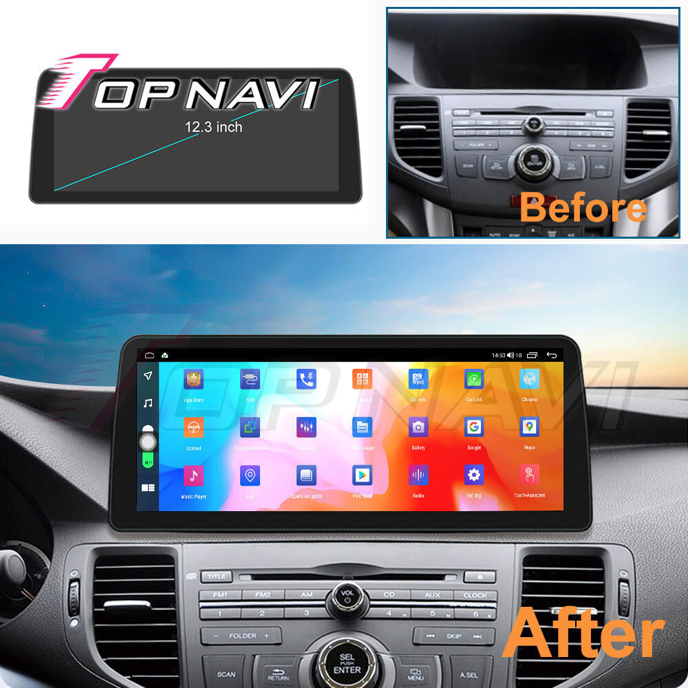 Car Stereo for Honda Acura TSX for Honda Accord 2009-2014 GPS Navi BT Android 13