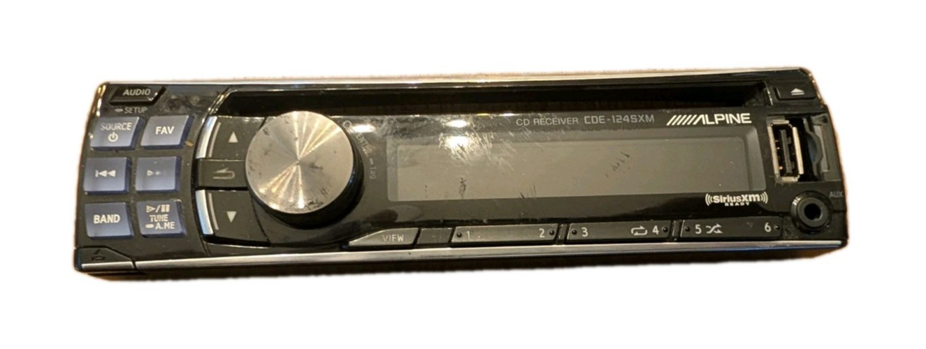 Alpine CDE 124SXM CD Player Radio FACEPLATE ONLY
