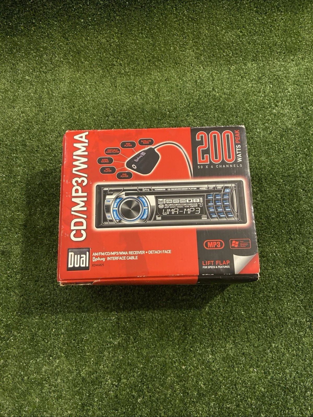 Dual AM/FM/CD/MP3/WMA Receiver 200 Watts Peak 50×4 Channels