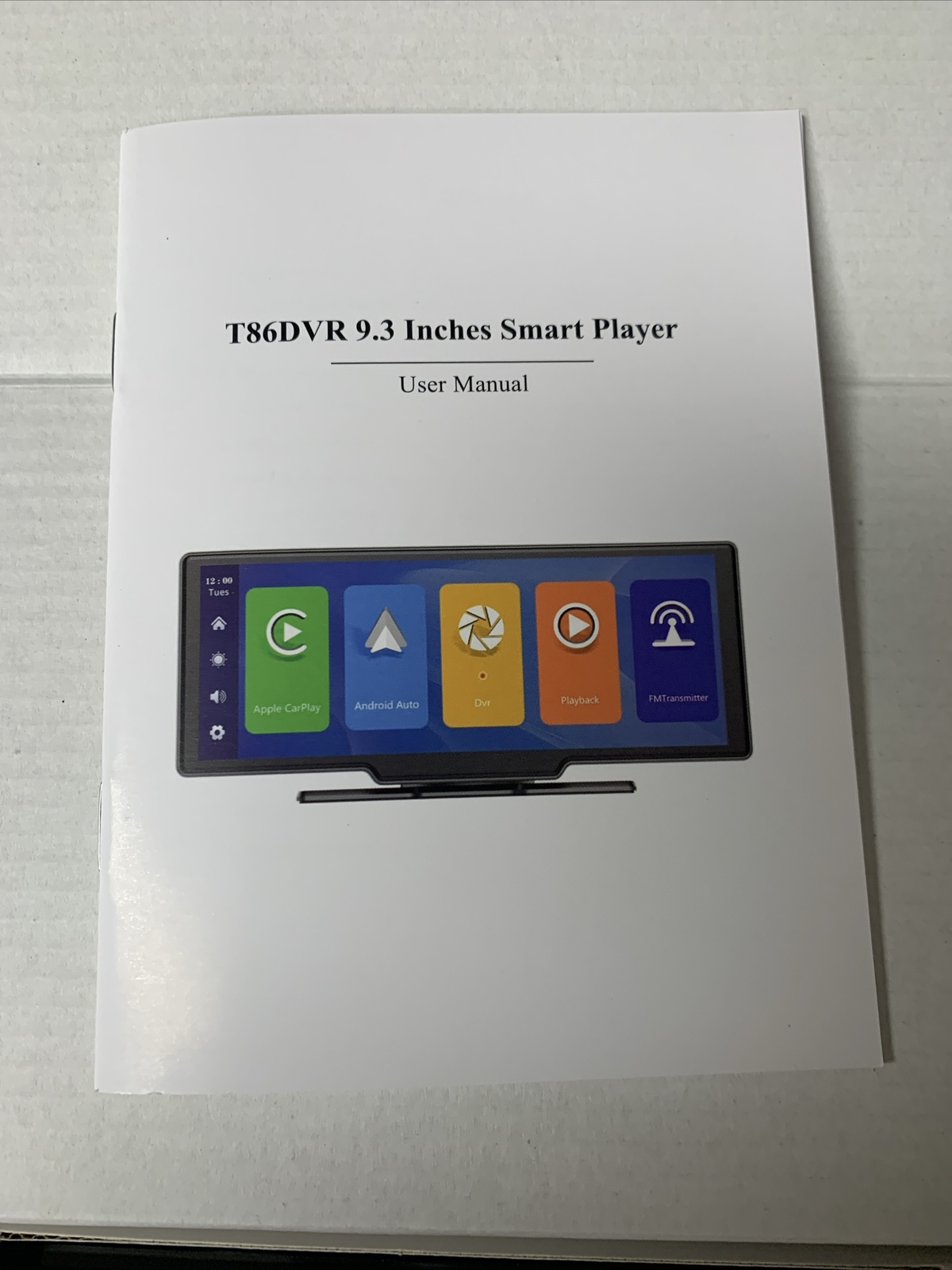Car Multimedia Player T86DVR 9.3″ Smart Player Apple Car Play Android Audio DVR