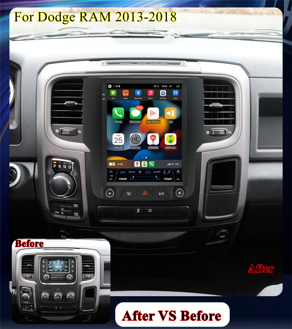 9.7”Android13 4+64G Car Stereo Radio Navi GPS For Dodge RAM 1500 2500 3500 4500