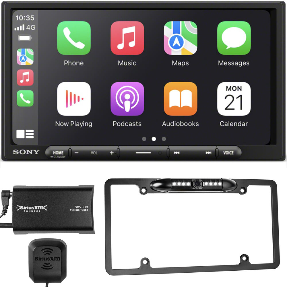 Sony XAV-AX4000 | 6.95″ Touchscreen Receiver + 5-in-1 Camera + XM Tuner