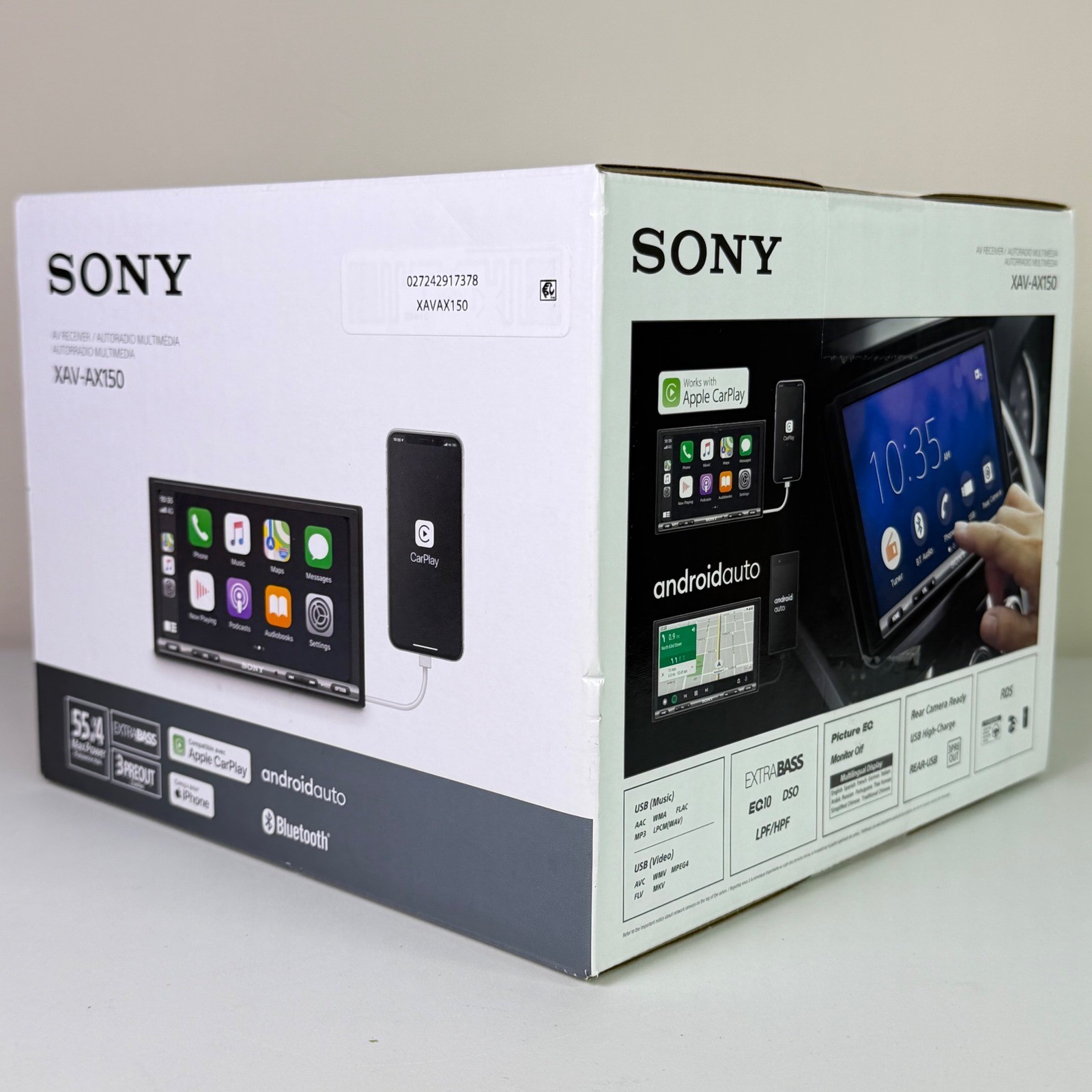 Sony XAV-AX150 6.95in Apple CarPlay Android Auto Bluetooth Car AV Receiver NEW