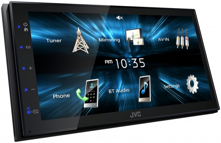 JVC KW-M150BT 6.8″ Touchscreen Shallow Digital Media Receiver + Rear View Camera
