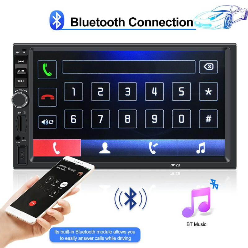 Car Models 7” Touch Screen Radio Mp5 Player Bluetooth Audio Rear View Camera