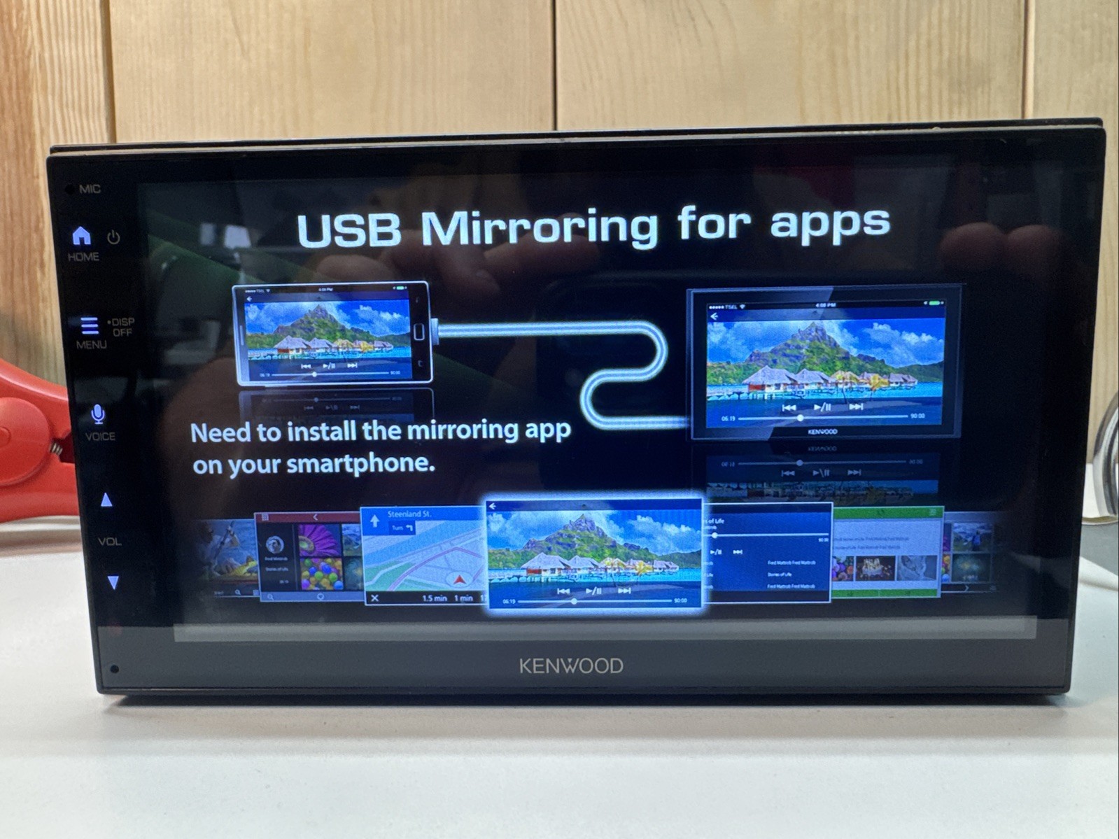 Kenwood DMX40S MultiMedia Receiver (No CD) Compatible With Apple CarPlay & An…