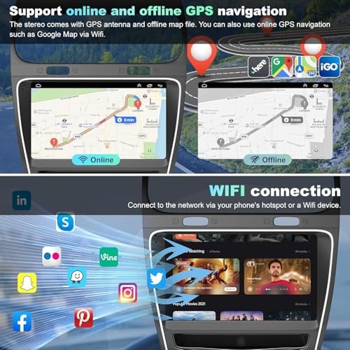 4G+64G 8-core Car Radio for Dodge Journey 2011-2019, 9 Inch For Journey 11-19